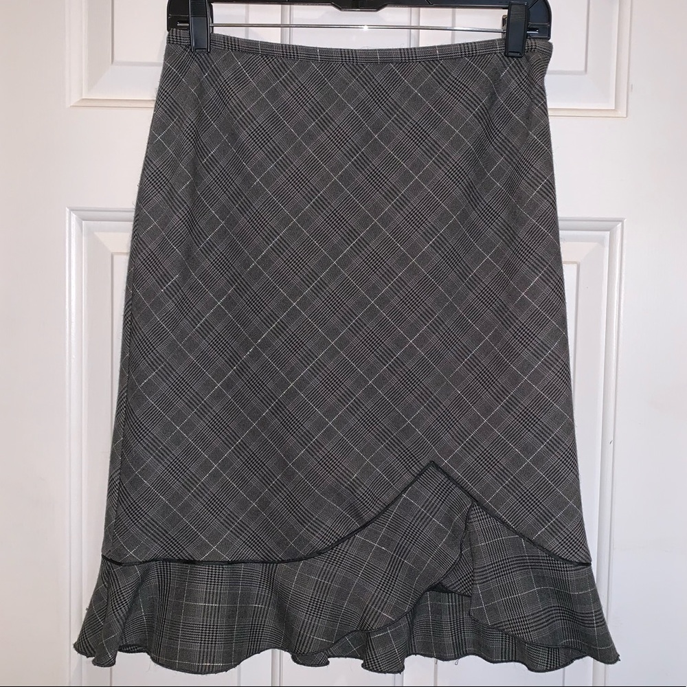 White House Black Market Plaid Skirt